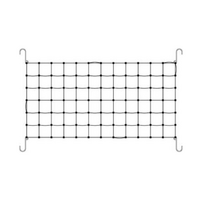 2.4m x 1.2m Black Stretch netting - Plant support Netting 6inch squares - Can stretch up to 2.6m x 1.45m - Scrog Net - 0