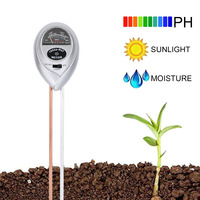 3 in 1Soil pH tester moisture light and pH testing 2 prong meter - 0