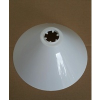 Small white conical reflector - White plastic 26cm - 0