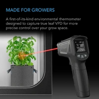 AC Infinity Leaf VPD & Temp Monitor - Handheld Environmental Thermometer - 0