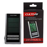 Cultiv8 Thermometer Hygrometer with Max Min memory and temperature probe - 0
