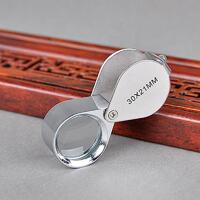 30 x 21mm Glass Jeweler Loupe Eye Magnifier Magnifying - 0