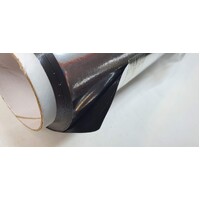 Mylar 7.5m x 1.27m wide silver reflective film roll with tough black backing - 0