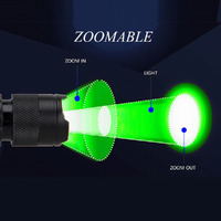 Green Led Torch - used to enter a grow room without waking plants up. - 1