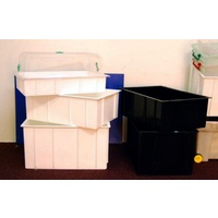 NEFARIOUS 45 litre white solid crate crop box - 1