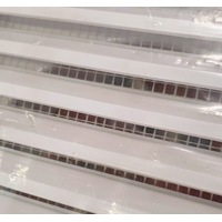 wall grille for fan duct 150mm white - Allvent external wall grille wall vent - 1