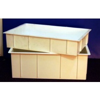 NEFARIOUS 45 litre white solid crate crop box - 2