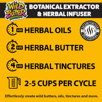 Wild Butter Machine Kit - built in decarb - makes butter, oils and more - 2