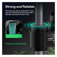 Vivosun Aerowave E9 9" clip on fan - Powerful EC motor quiet - 3