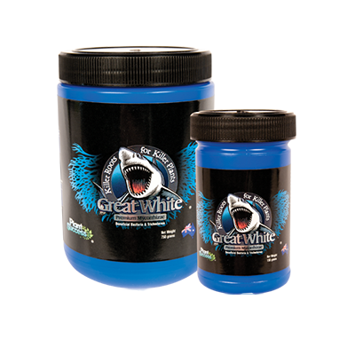 Great White 150g premium Mycorrhizae beneficial bacteria and Trichoderma - shark label