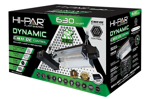 630W CMH HI-PAR lighting kit - Double ended DE adjustable reflector Ceramic Metal Halide Hipar Hi par