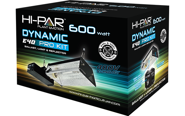 Hi-Par 600W SE PRO E40 Complete lighting kit PRO with single ended 600w 400V lamp and open reflector Pro Kit
