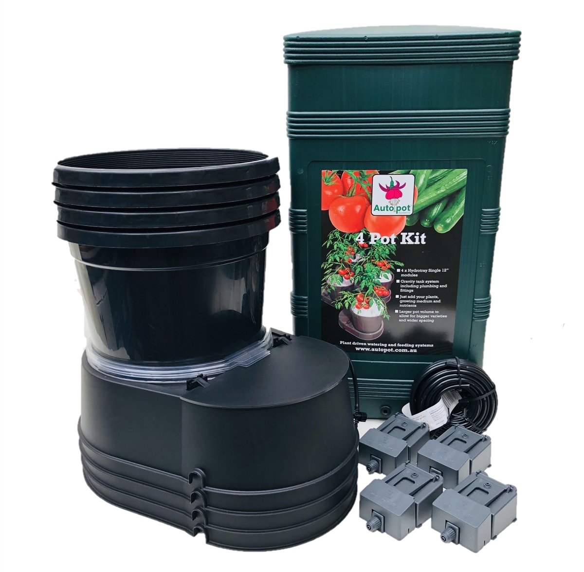Hydrotray Single - 4 Pot Kit