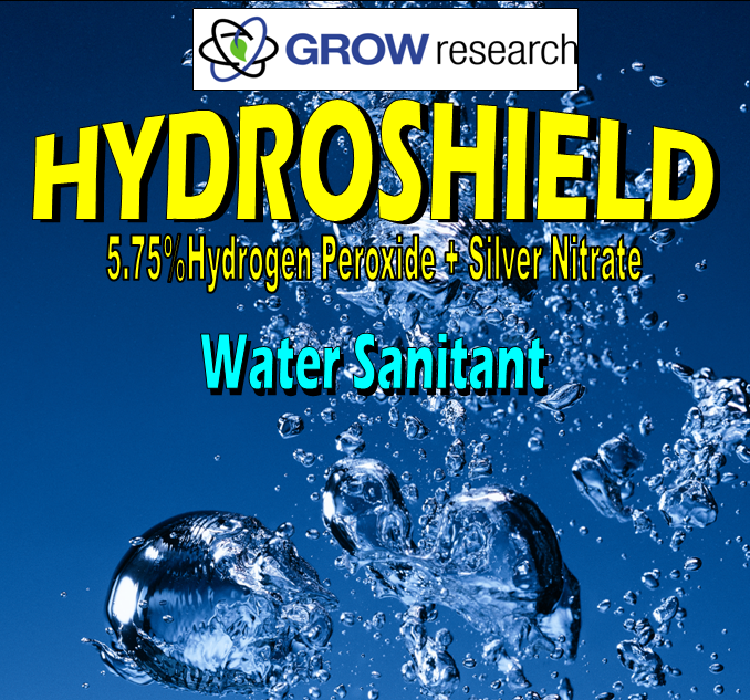 Hydroshield 1L  - Silver and Hydrogen Peroxide - H2O2 + Ag Water Sanitant - Grow research