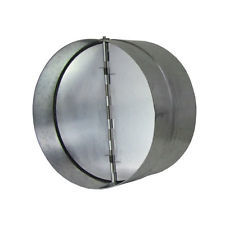 200mm back draught shutter for fan ducting - closes when no airflow