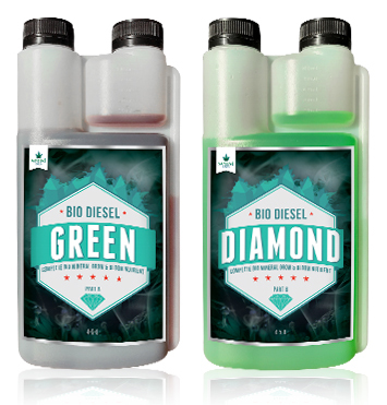 Green Diamond 2 x 1L Complete Bio Mineral Grow & Bloom 2 part nutrient from Bio Diesel Sensi