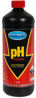 Hy-Gen- Ph DOWN 250ml - pH adjustment  -Phosphoric Acid