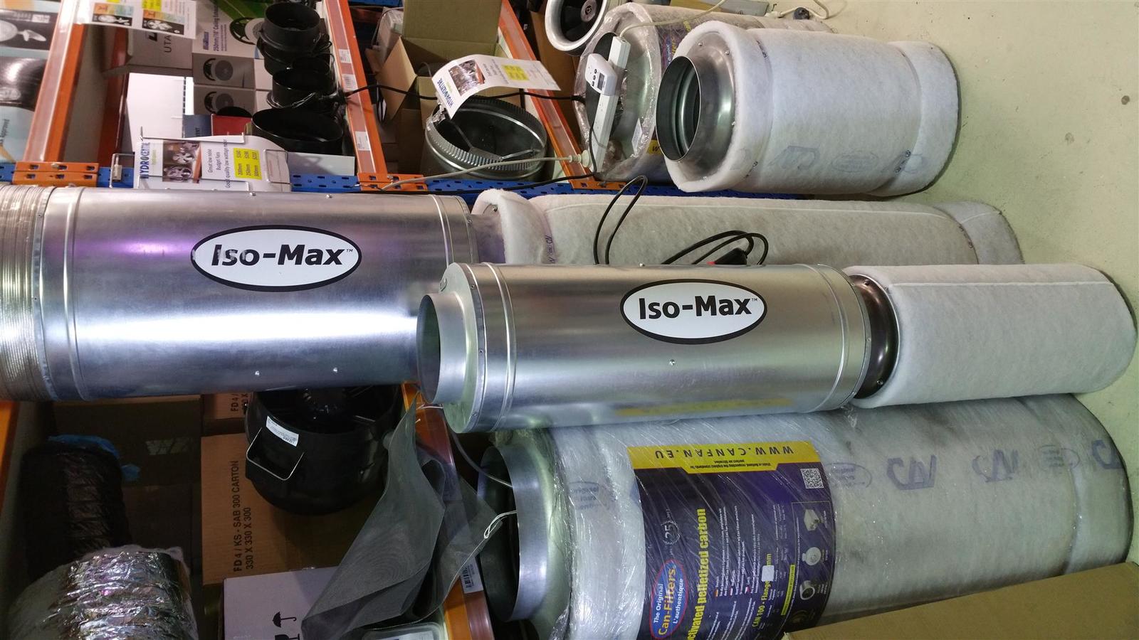 CAN ISO MAX 200mm Fan - built into a silencer 256Lps