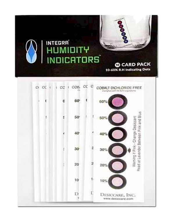 Humidity Indicator Cards 10 pack