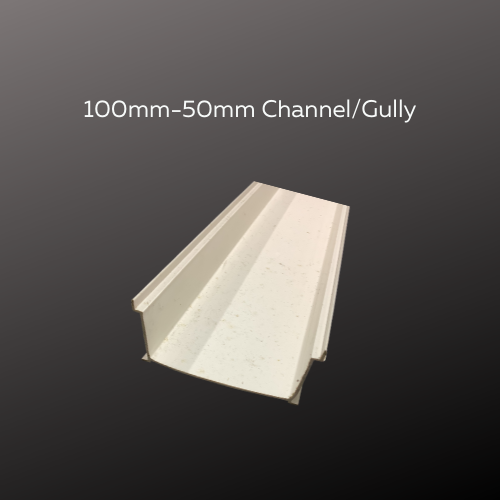 100mm x 50mm Channel gully - Base Only - per metre