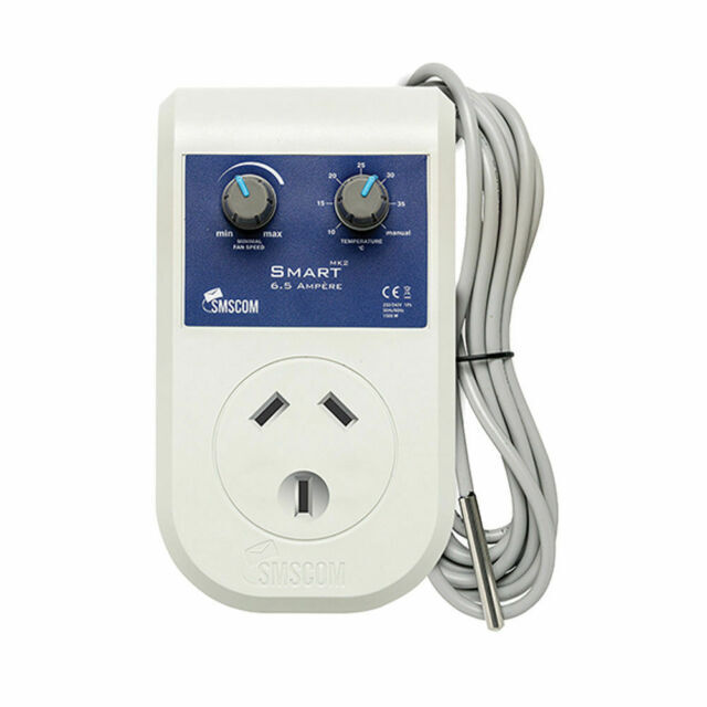 Fan speed controller WITH temp probe - SMS COM smart controller temperature and speed controller for fans 