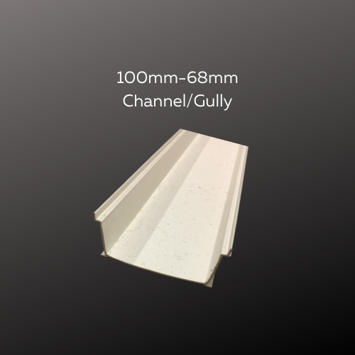 100 x 68 Channel gully base only per meter