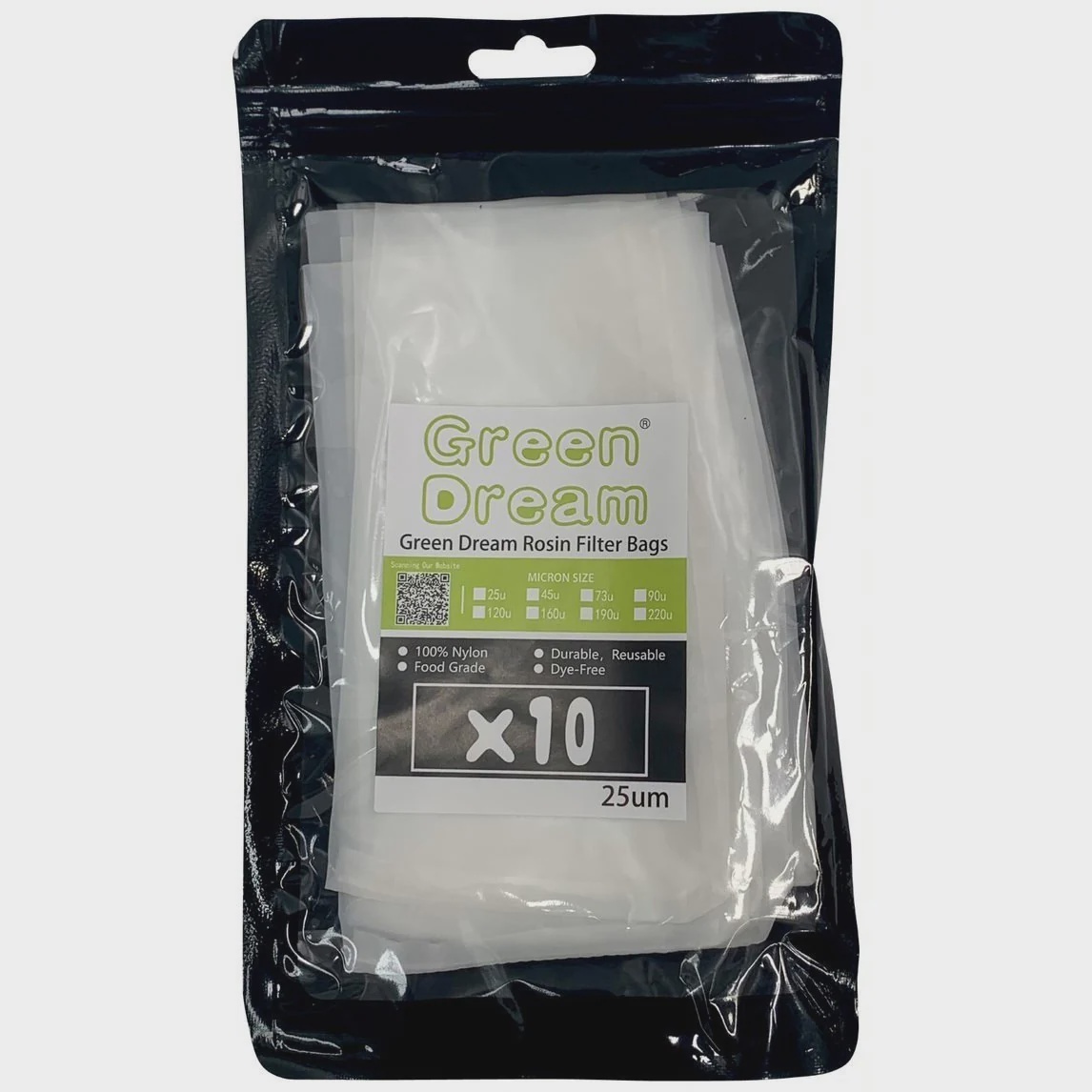Green Dream Rosin Filter Bag 25 Micron - 25um