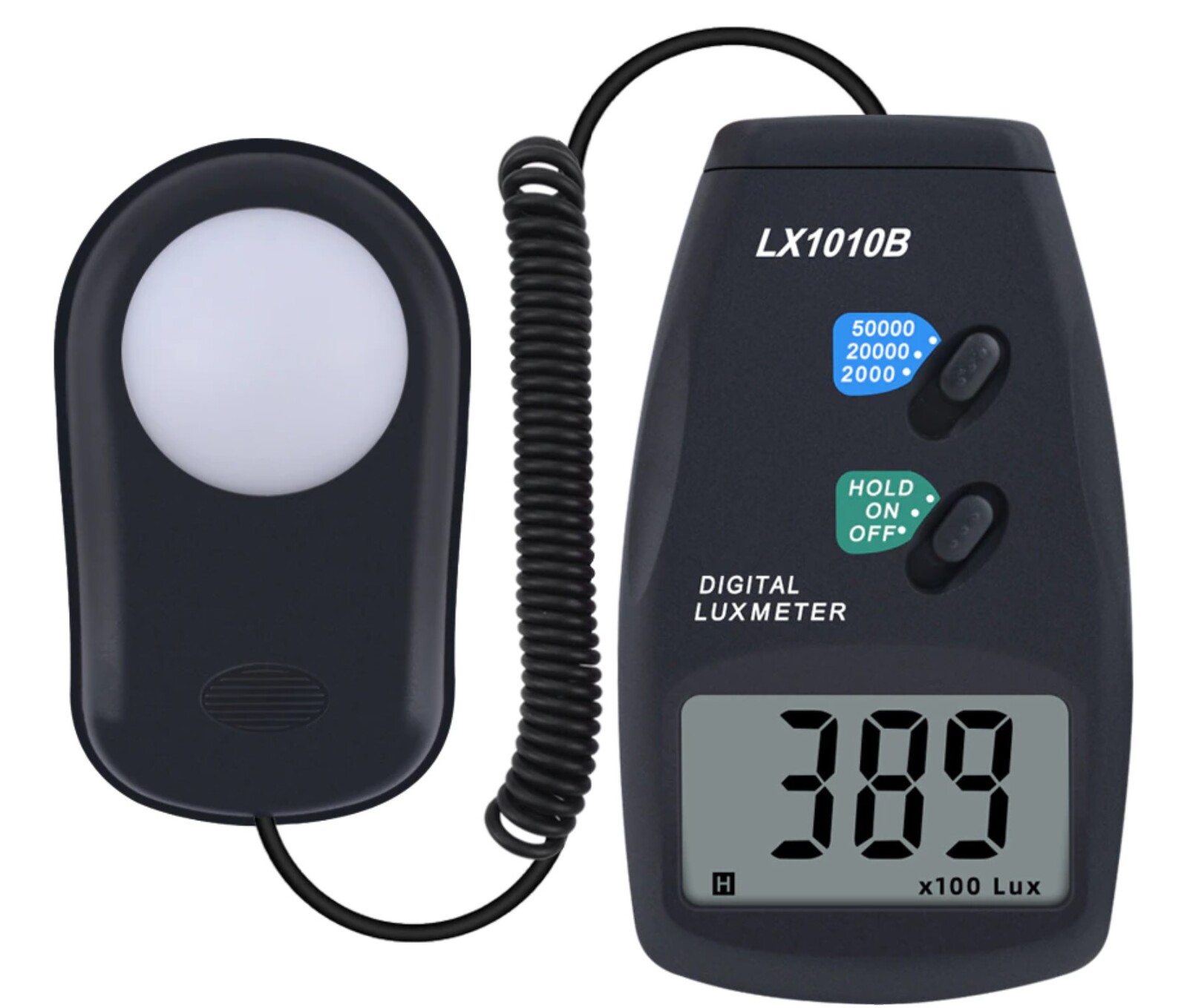 Light LUX meter - digital - range 0-50000 with remote sensor