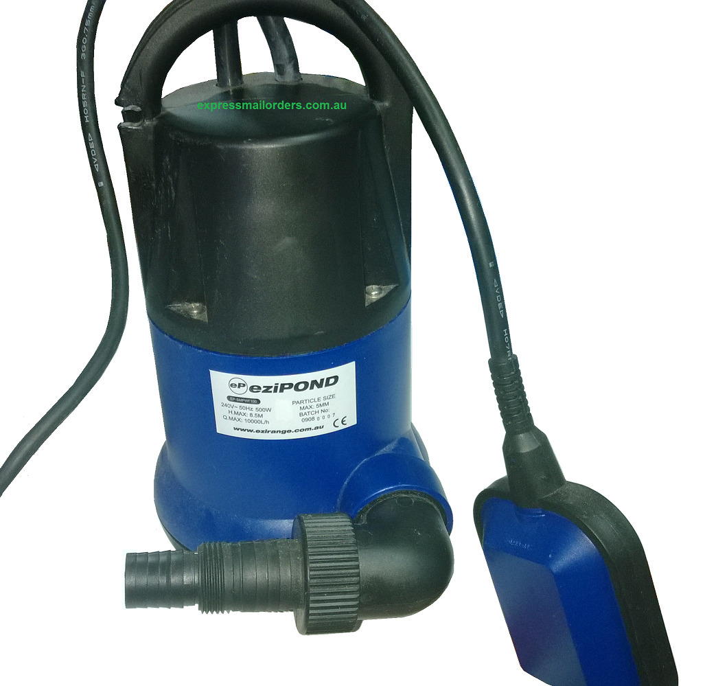 Pump 12,500 LPH over 9m head 750w pump with float 