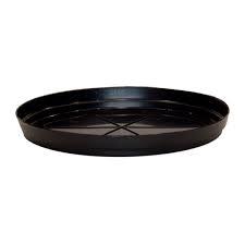 Saucer to suit 500mm GCP pot - black C10 - 43cm diameter