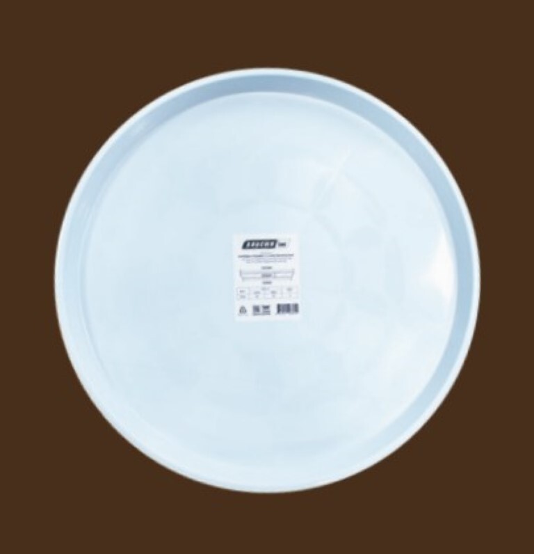 Saucer 630mm giant Grey/white - Each 