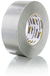 DELUXE Silver reinforced tape - 72mm wide x 50m roll