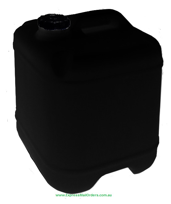 1 pallet of 20litre black drum cube with 58mm cap to suit and 3/4 bung