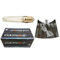 Cultiv8 600w Ballast Lamp and Silver batwing 9 fold reflector Kit - great kit