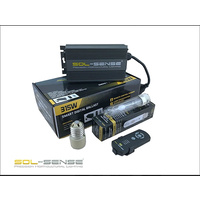Sol-Sense Ballast lamp and air cooled reflector with removable glass
