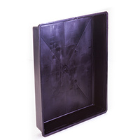 Black Solid Tray 350x295x50 - suit single vent propagator - fodder and microgreen tray