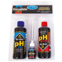 Hy-gen complete ph kit with colour test and pH up and pH down