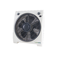 Hydroaxis 30cm Box Fan 3 Speed - rotating louvres - great for tents - Available year round