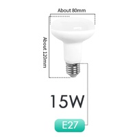 15W LED lamp reflector back Cool white propagation and supplemental grow light
