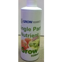 Single Grow 500ml Grow Research Single Part Grow 500ml one part Nutrient