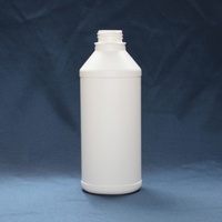 1litre cylindrical bottles with 38mm white cap - empty