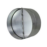 200mm back draught shutter for fan ducting - closes when no airflow