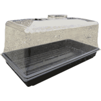 2 vent Clear Propagation lid to suit 530mm x 270mm trays - two vent propagator