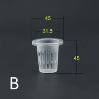 32mm Black aeroponic net pot