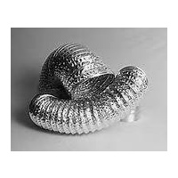Silver Fan Duct 100mm x 5m Nude Ducting boxed silver inside silver outside