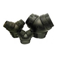Y duct plain poly adaptor for 250mm ducting 300-250 x 250-200 x 250-200 (Y3) Y fitting