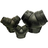 Y duct Y4 300mm plain poly adaptor for 300mm ducting 350-300 x 300-250 x 300-250 Y4 Y fitting