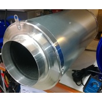 HyperFan Silenced 150mm 450mm long - 149lps - full speed adjustable