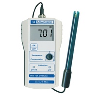 Milwaukee pH Meter with BNC probe - high quality meter with replaceable pH probe