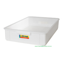23litre crate White 60x40cm Kitab solid bottom - suit 4vent propagators